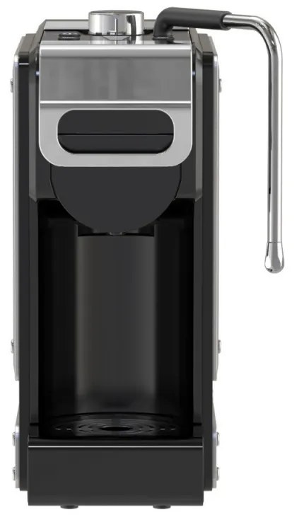 Espressor cafea macinata si capsule 8in1 Oliver Voltz OV51171N8M, 1450W, 1 L, 5 adaptoare, 19 bar, Negru/Argintiu