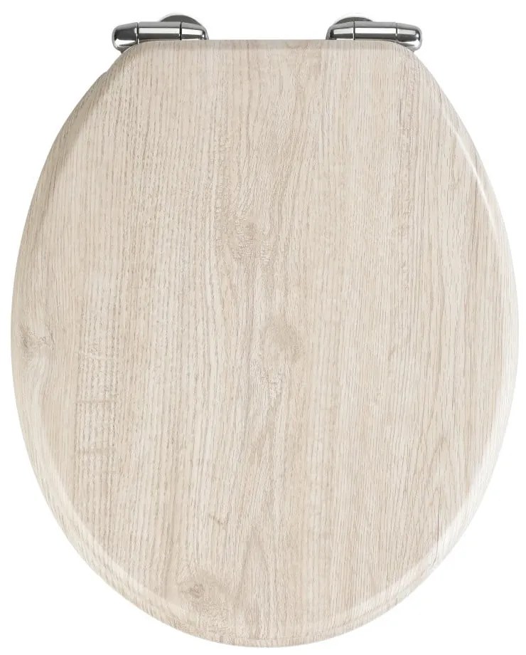 Capac WC cu închidere lentă Wenko Oak, 42,5 x 35,5 cm