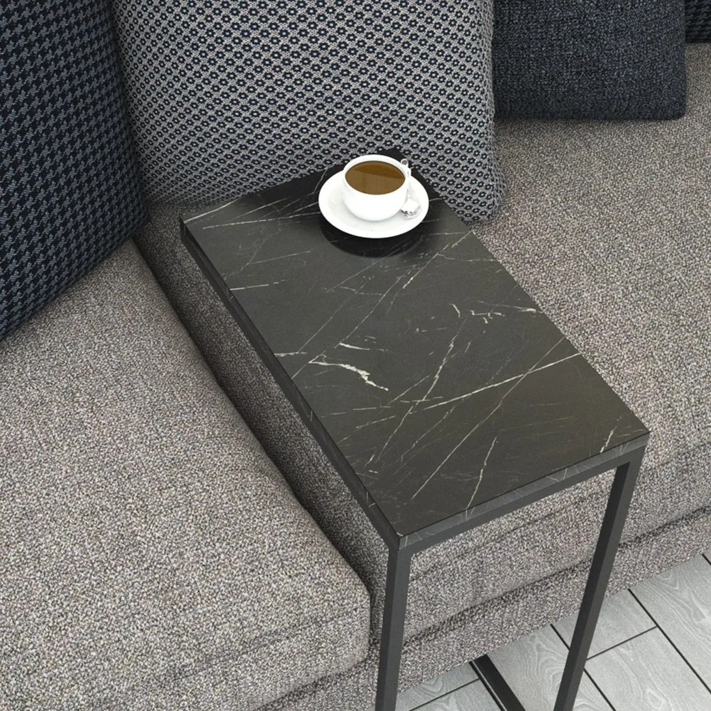 Masă pliantă Callen Black Marble