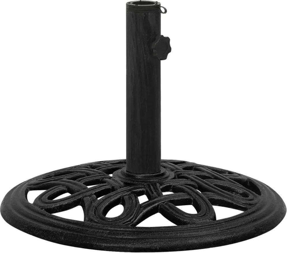 vidaXL Bază de umbrelă, negru, 44x44x32, fontă
