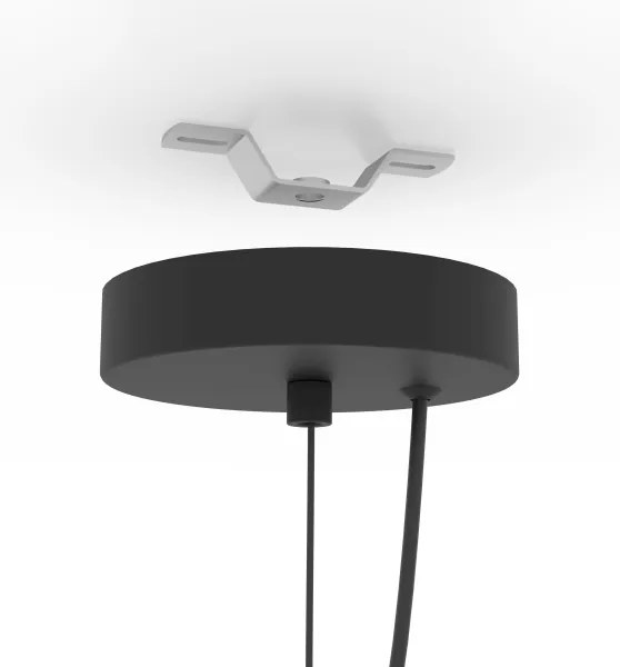 Lustră pe cablu CAMASCA 1xE27/40W/230V neagră Eglo 900158