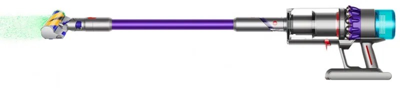 Aspirator vertical Dyson Gen5detect 446989-01, 280AW, 135000 rpm, 0.75l, 70 min, 3 moduri, LCD cu date în timp real, Senzor de particule, Lumina, HEPA, Nichel/violet