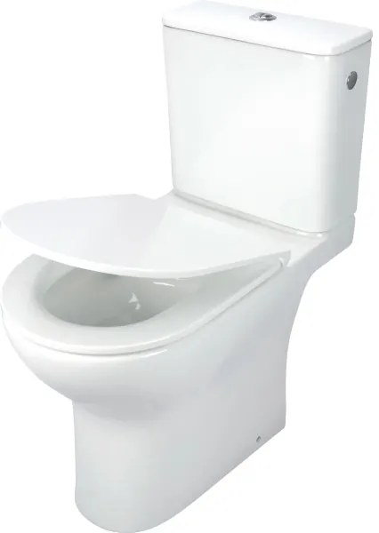 Deante CDJD6RPS - Vas WC pe pardoseală cu capac JASMIN, ceramică/alb