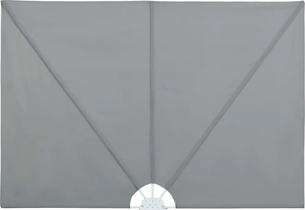 vidaXL Copertină laterală pliabilă de terasă, gri, 240x160 cm