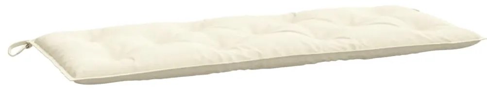 Perne banca de gradina 2 buc., alb crem, tesatura oxford