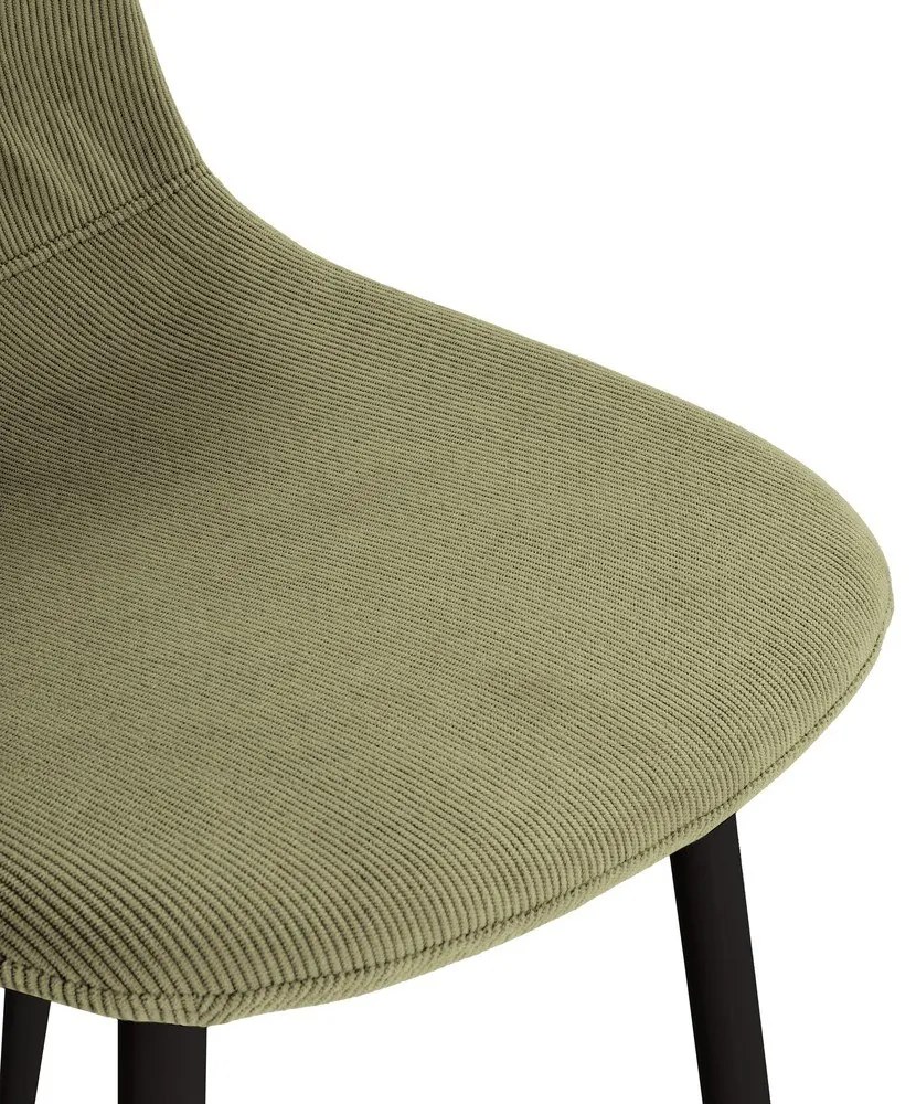 Scaune de dining verzi 4 buc. tapițate Minka – Marckeric