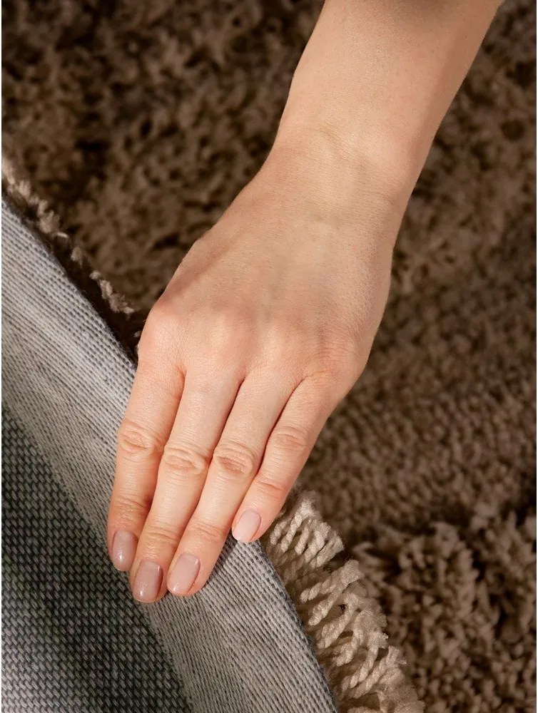 Covor maro țesut manual rotund ø 200 cm Lambeth Jasper – Ted Baker