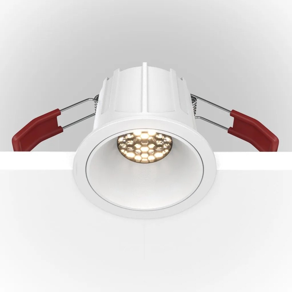 Spot LED incastrabil design tehnic Alpha alb, 4000K