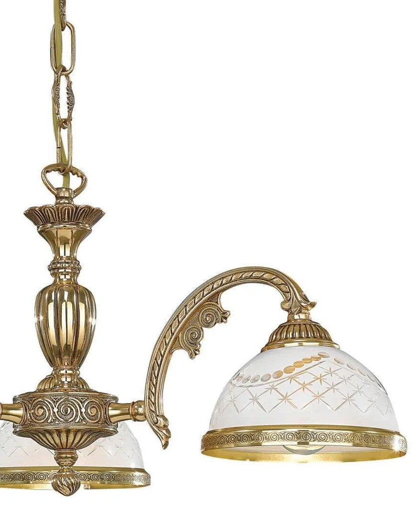 Candelabru din alama cu 3 brate design italian 7102