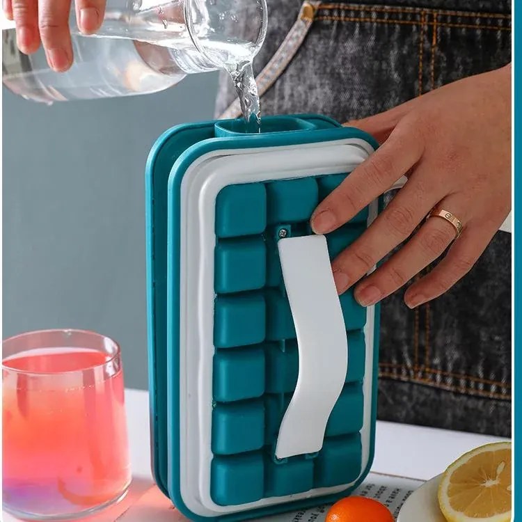 Zaparkorun Producător portabil de gheață cu sticlă de apă - 2 în 1 - verde