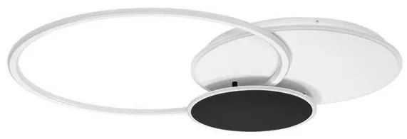 Lustra LED aplicata stil modern RUBIC alb negru