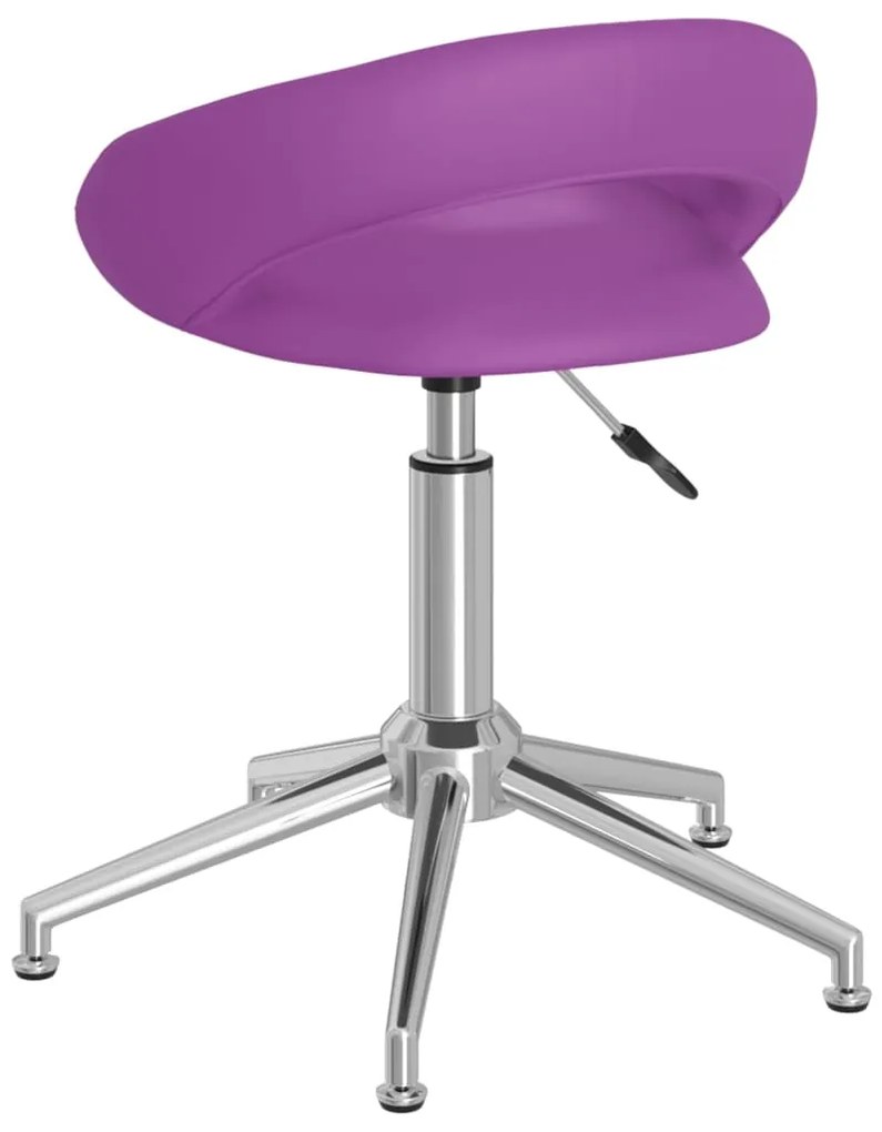 Scaun de bucatarie pivotant, violet, piele ecologica 1, Violet