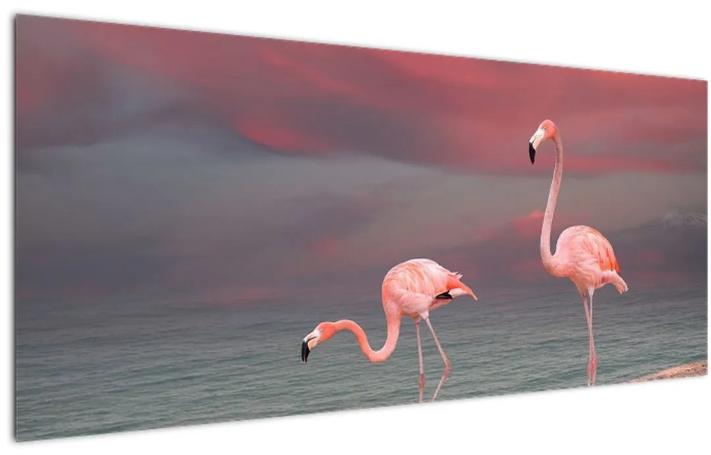 Tablou - Flamingo (120x50 cm)