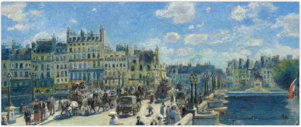 Tablou - Auguste Renoir, Pont Neuf, Paris, reproducere (120x50 cm)