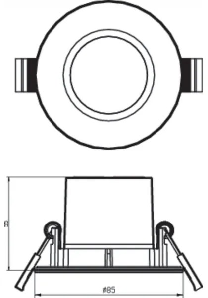 SET 3x corp de iluminat LED pentru baie dimabil LED/5W/230V 2700K IP65 Philips