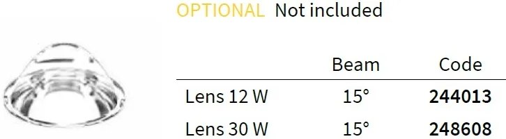 Spot LED directionabil, incastrabil pentru tavan fals NOVA 30W 3000K WH 248172 IDL