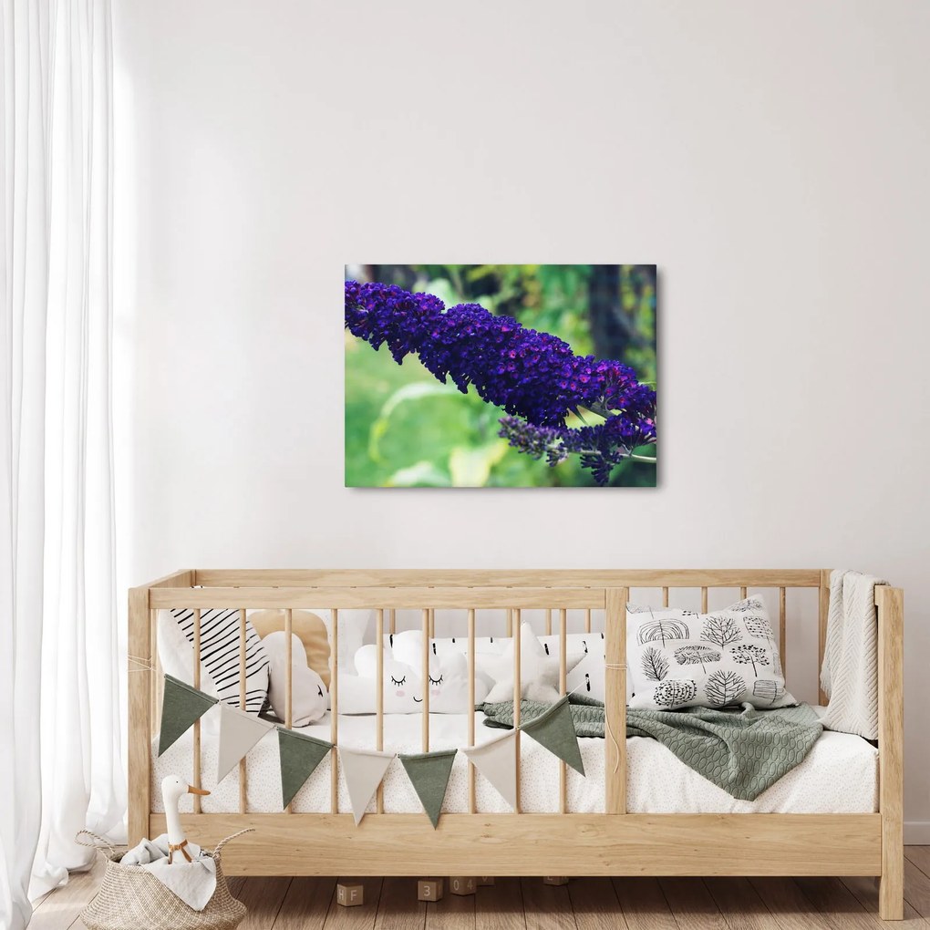 Tablou cu floare albastră (70x50 cm)