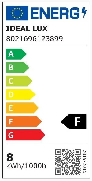 Bec LED E27 8W GOCCIA BIANCO 123899