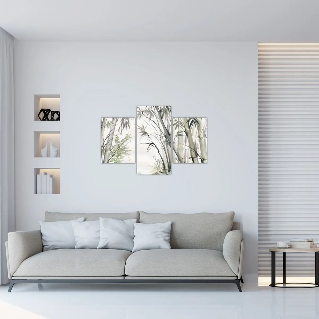 Tablou - Bambuși,desen (90x60 cm)