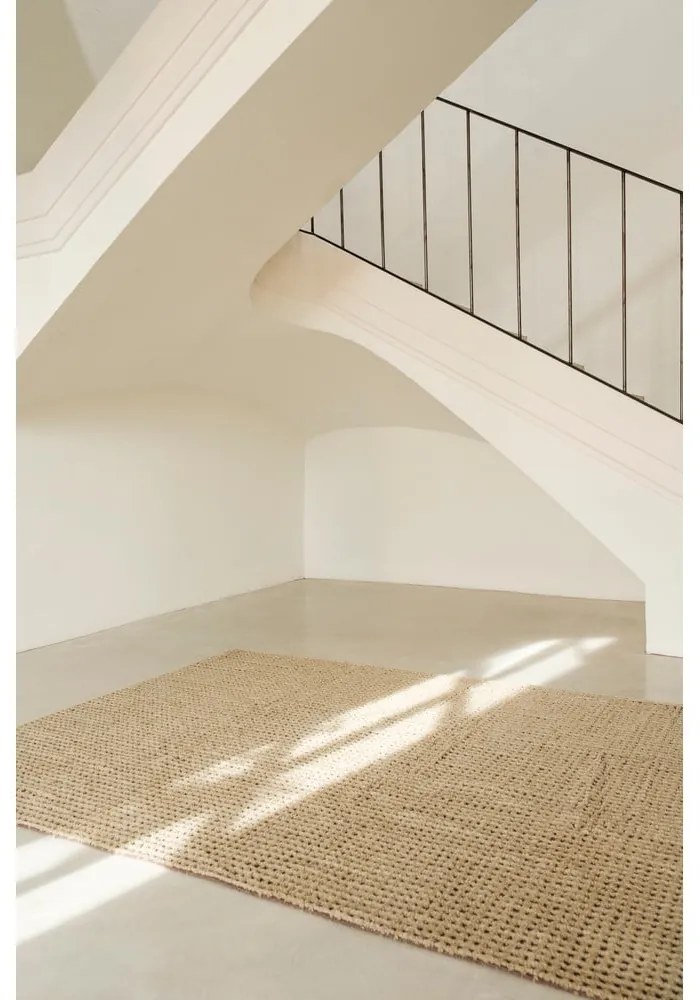 Covor kaki lavabil, țesut manual din lână 170x240 cm Unexpected Wool – Lorena Canals