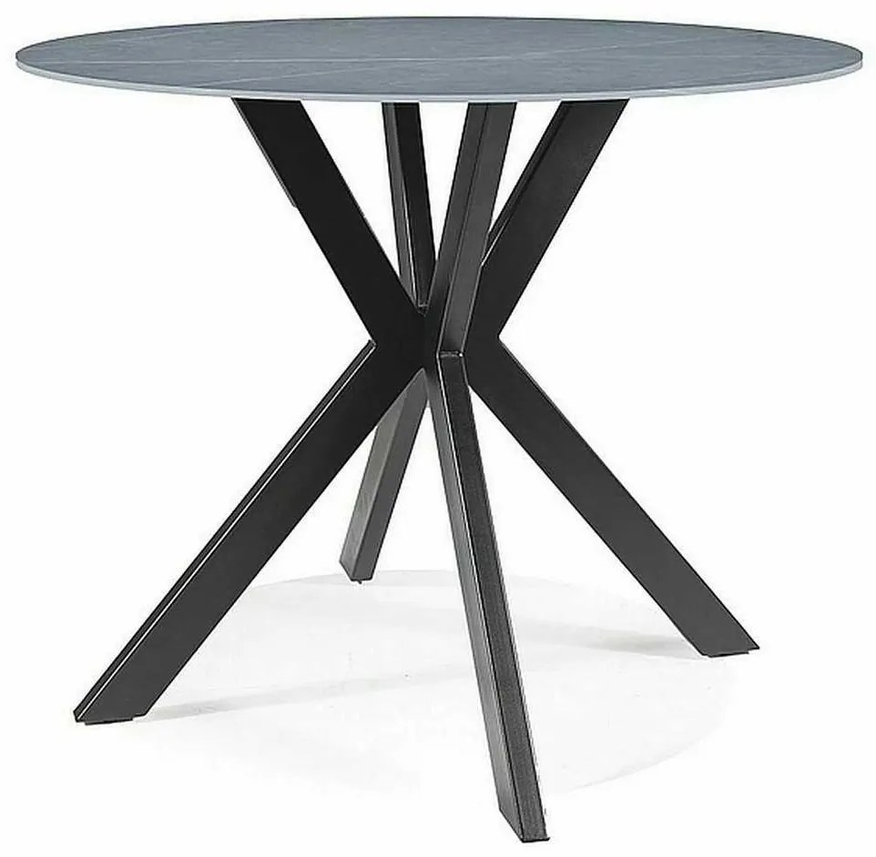 Masă de bucătărie Talia 90 cm, gri / negru
