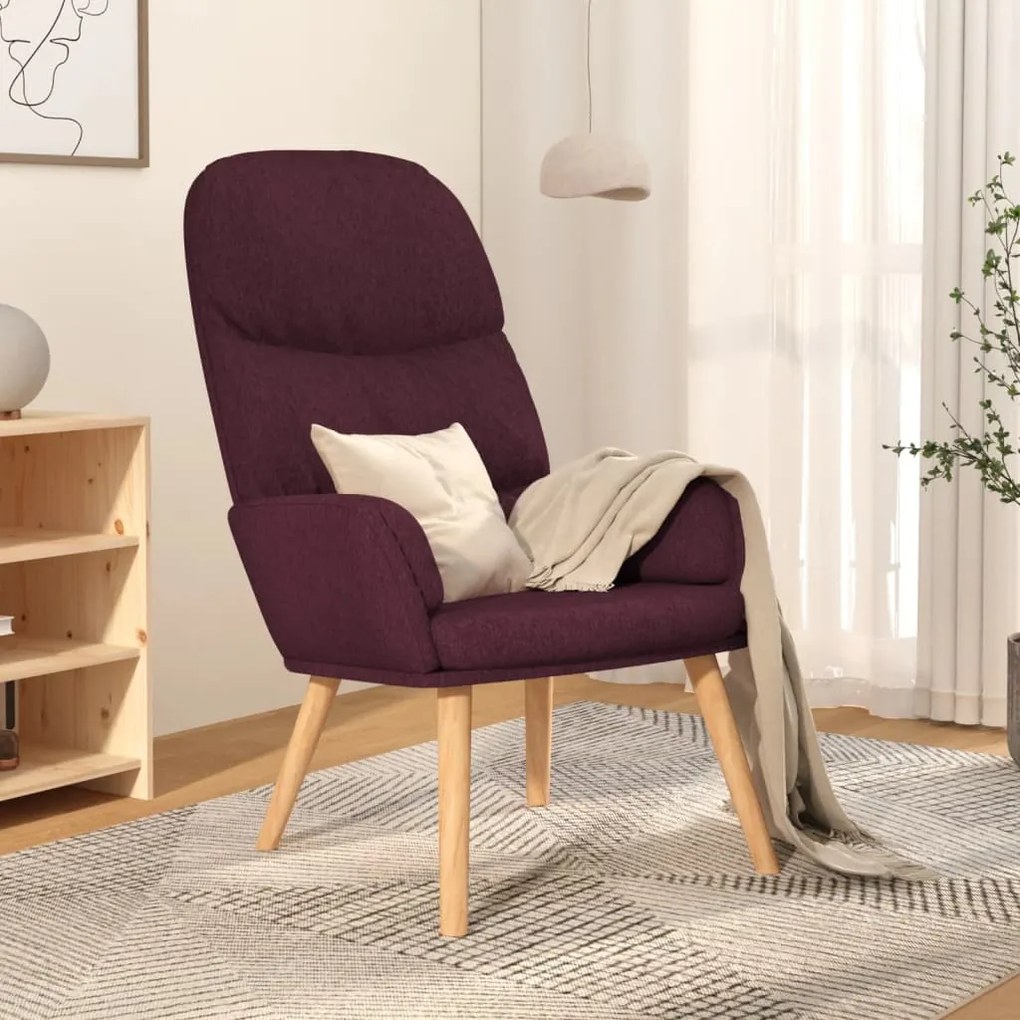 341000 vidaXL Scaun de relaxare, violet, material textil