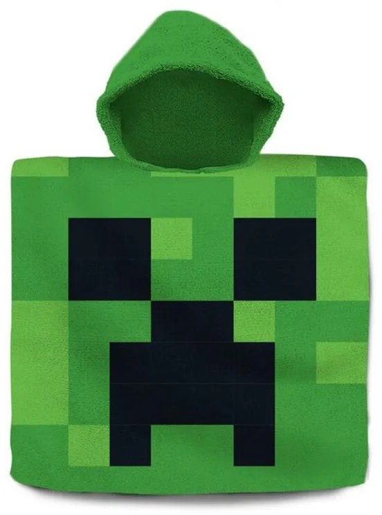 Minecraft Green poncho prosop de plajă 60x120 cm