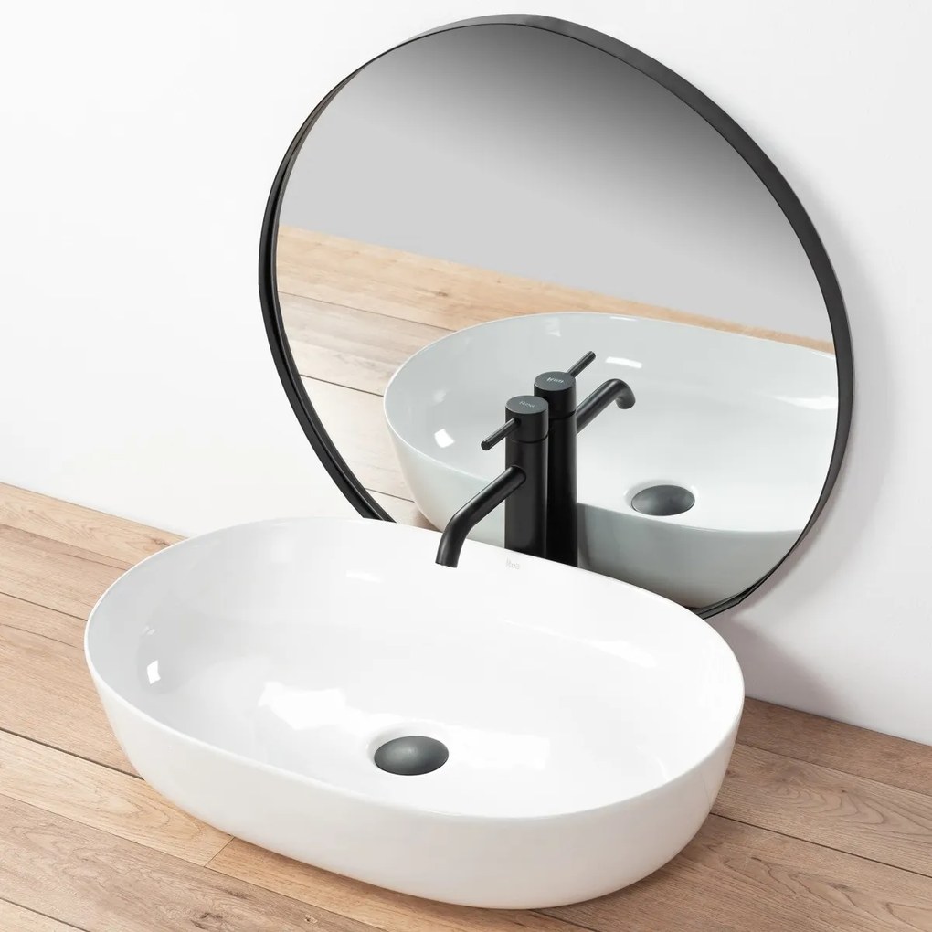 Lavoar Cleo Alb ceramica sanitara - 60,5 cm