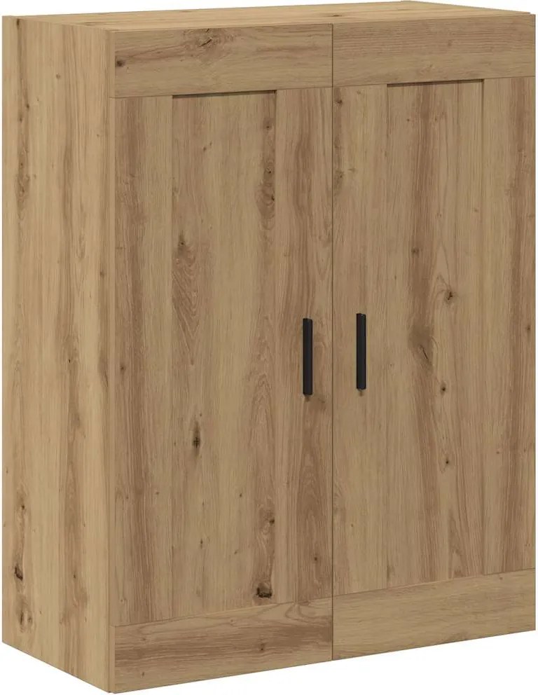 vidaXL Dulap pe perete stejar artizanal, 69,5x34x90 cm, lemn prelucrat