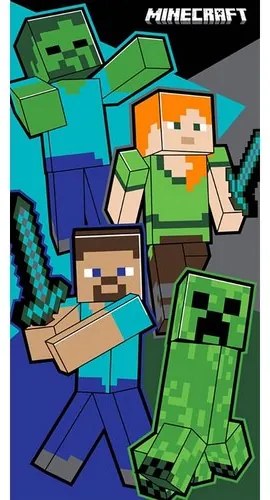 Prosop pentru copii Minecraft Virtual Fight , 70 x140 cm