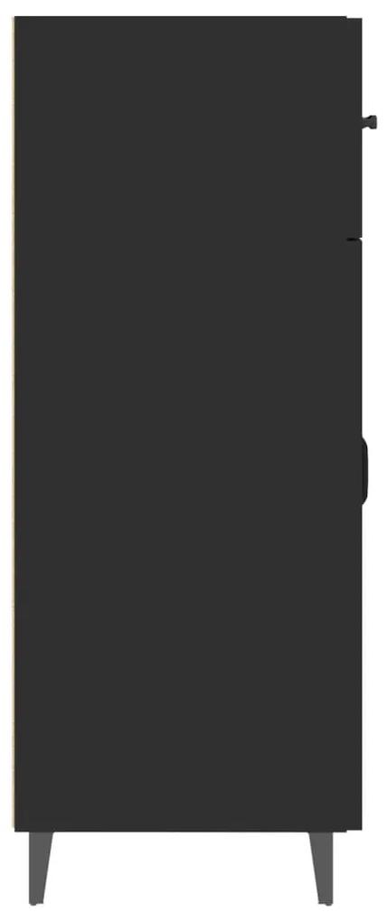 Servanta, negru, 69,5x34x90 cm, lemn prelucrat 1, Negru