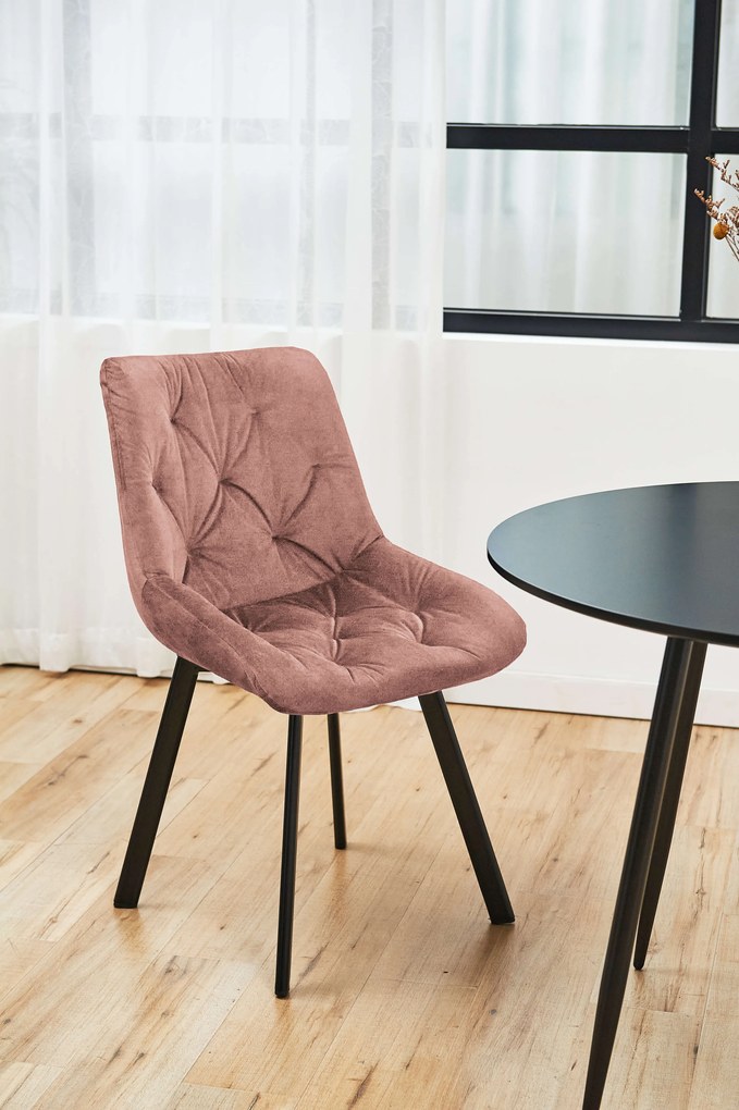Set 2 buc scaune sufragerie Cajon (roz). 1117280