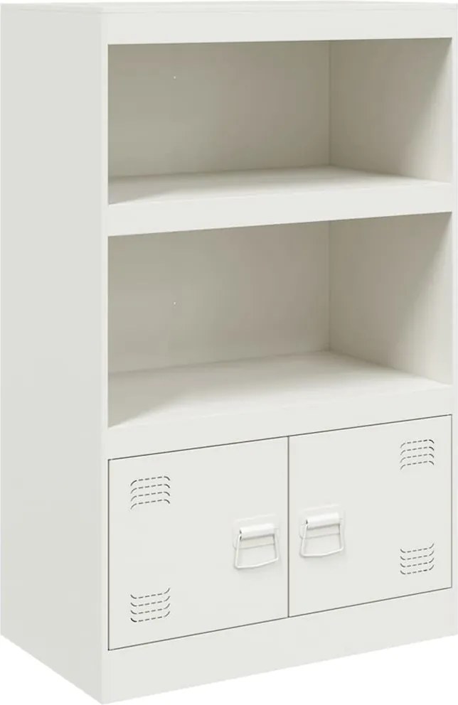 vidaXL Servantă, alb, 67x39x107 cm, oțel