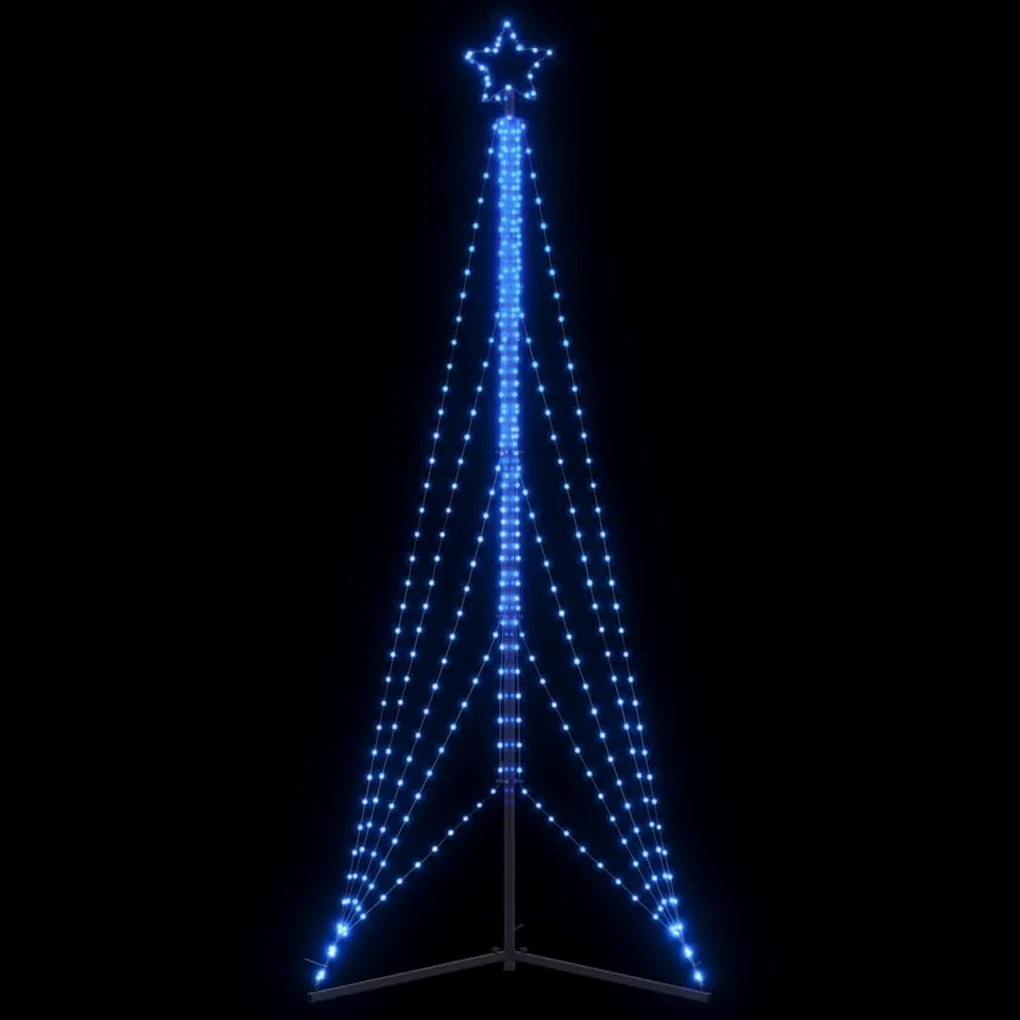 vidaXL Pom de Crăciun LED 525 LED-uri Albastru 302 cm