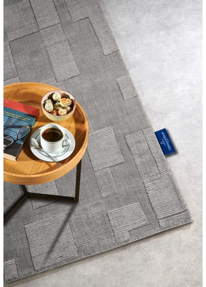 Covor gri țesut manual din lână 190x280 cm Wilhelmine – Villeroy&amp;Boch