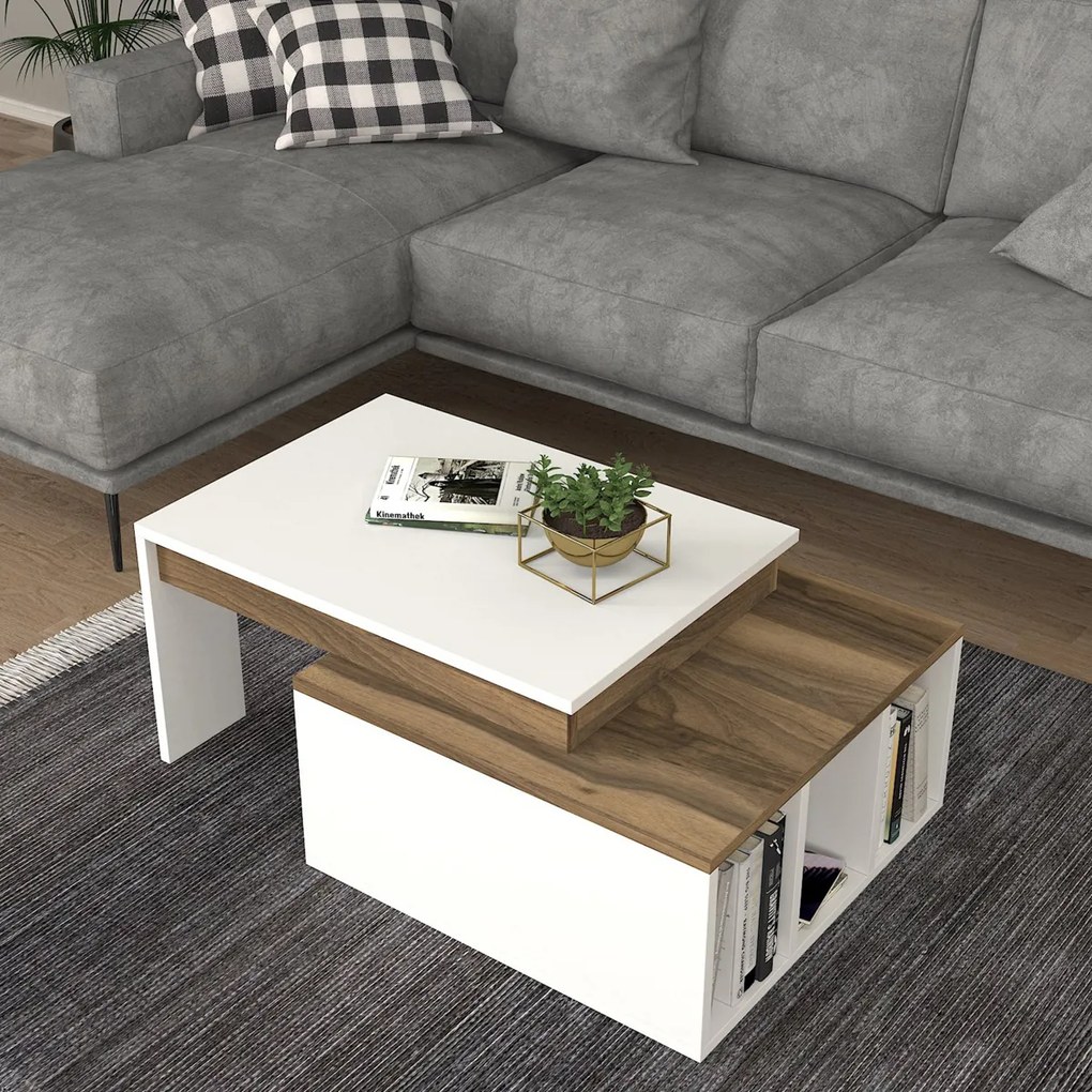 Masă de cafea Kolarado White Walnut