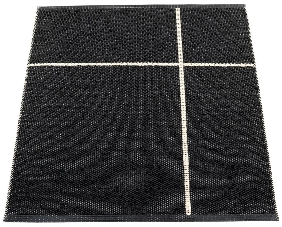 Covor pentru exterior și interior negru 70x90 cm Fred Black – Pappelina