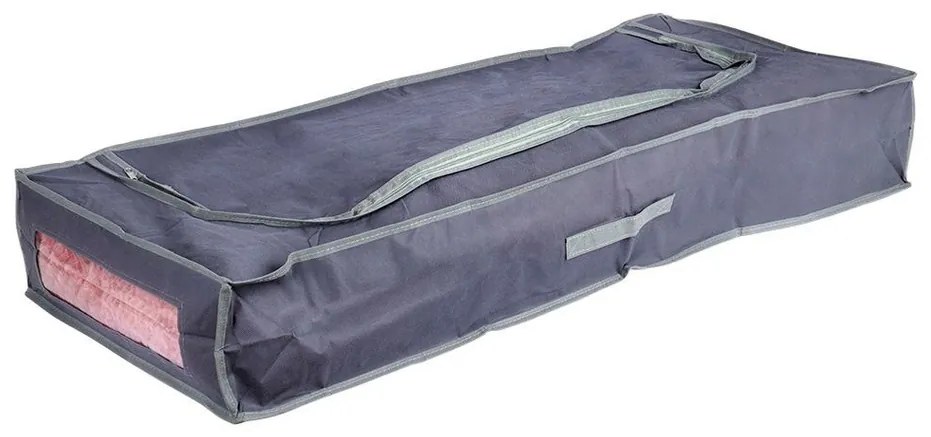 Sac de depozitare sub pat, 105 x 45 x 16 cm, gri