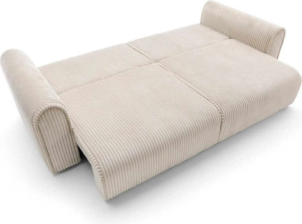 Canapea lemn masiv Big Buddy Extensibila, 302 × 92 × 130 cm