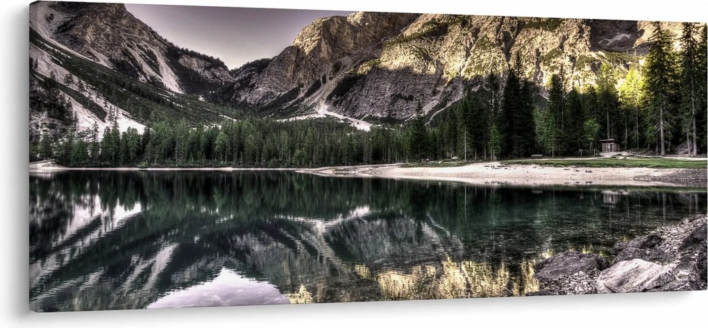 Tablou cu lac montan (120x50 cm)