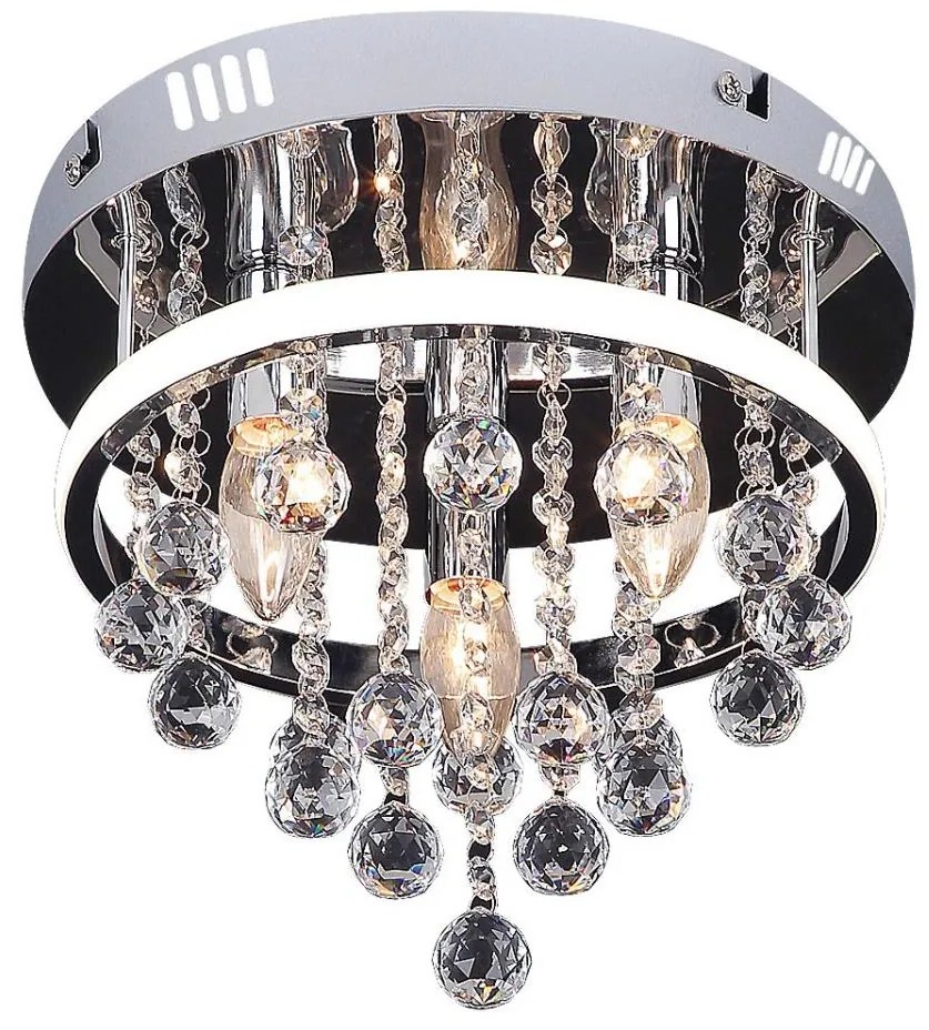 Rabalux 2236 - Lustră aplicată cu cristale PALLAS LED/20W/230V + 3xE14/40W