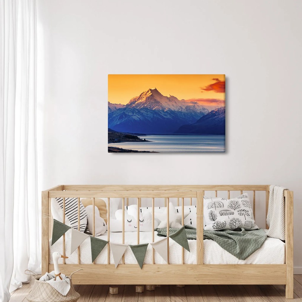 Tablou - Lacul Pukaki (90x60 cm)