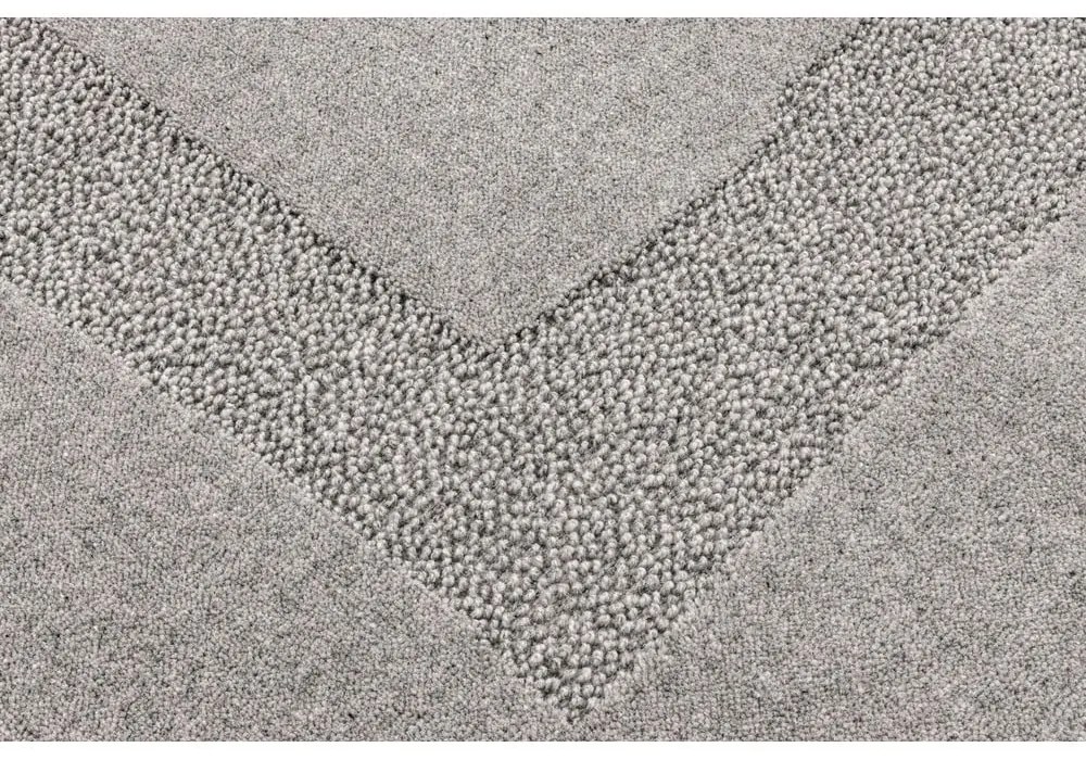 Covor gri din lână 200x300 cm Morphic Rocca – Agnella