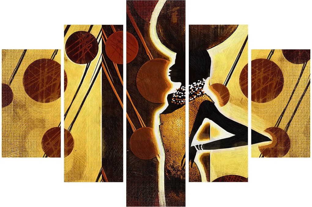 Tablou cu pictură artistică străveche (150x105 cm)