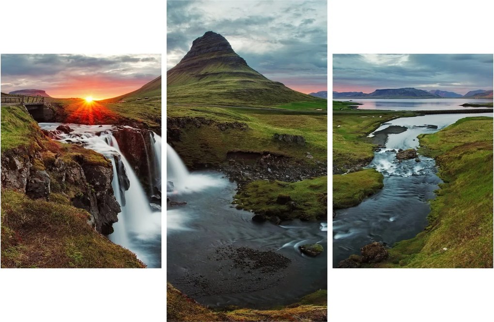 Tablou - Kirkjufell la apus (90x60 cm)