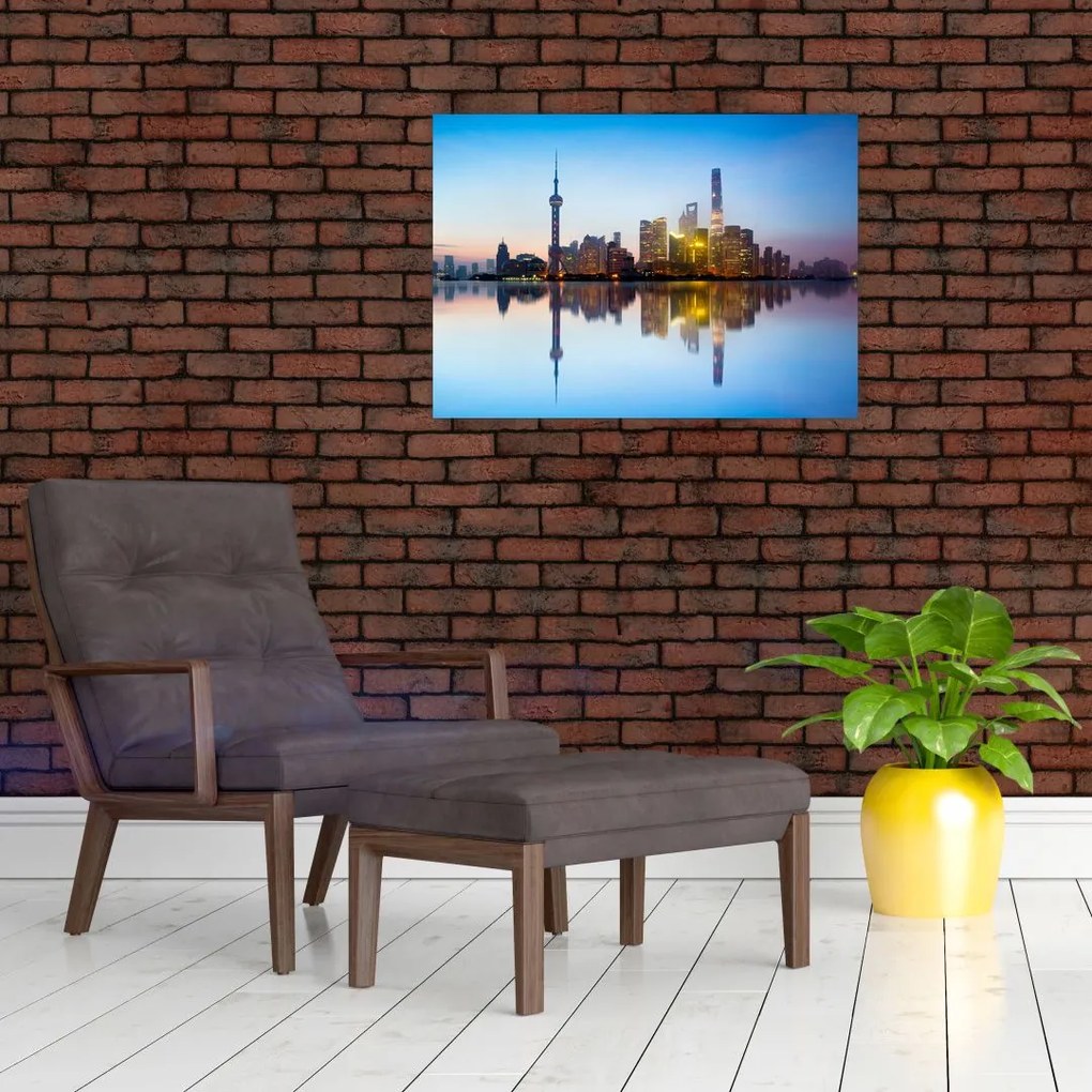Tablou - Cerului dimineții deasupra Shanghaiului (70x50 cm)