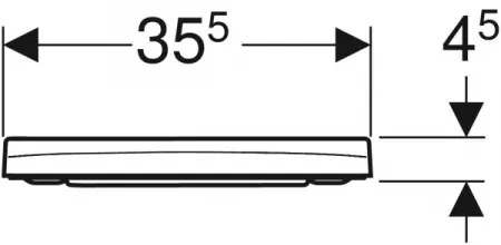 Set vas wc suspendat rimless, alb lucios cu capac din duroplast, softclose, Geberit Smyle Square