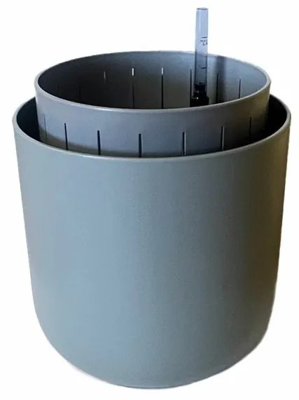 Plastia Ghiveci cu auto-apărare Tolita Air gri ,dia. 16 cm, diam. 16 cm