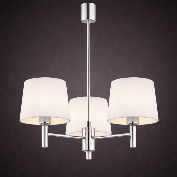 Brilagi - Lustră pe tijă MONTE 3xE27/60W/230V crem/crom lucios