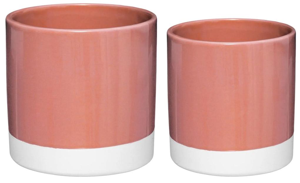 Ghivece ceramice MULTI, 2 bucati, roz